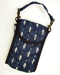 Provence style cellphone case (Fanny. navy) - Click Image to Close